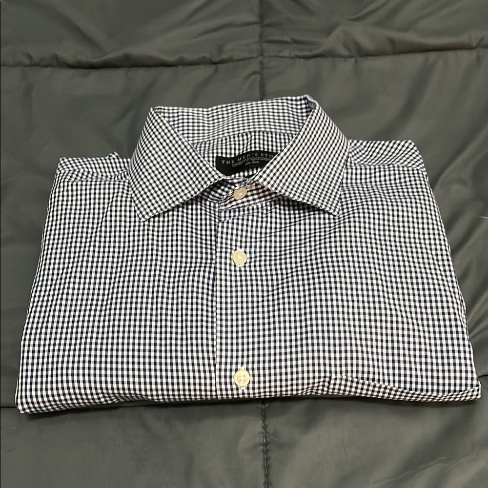 Bloomingdale’s Plaid Button Down Shirt Size XL